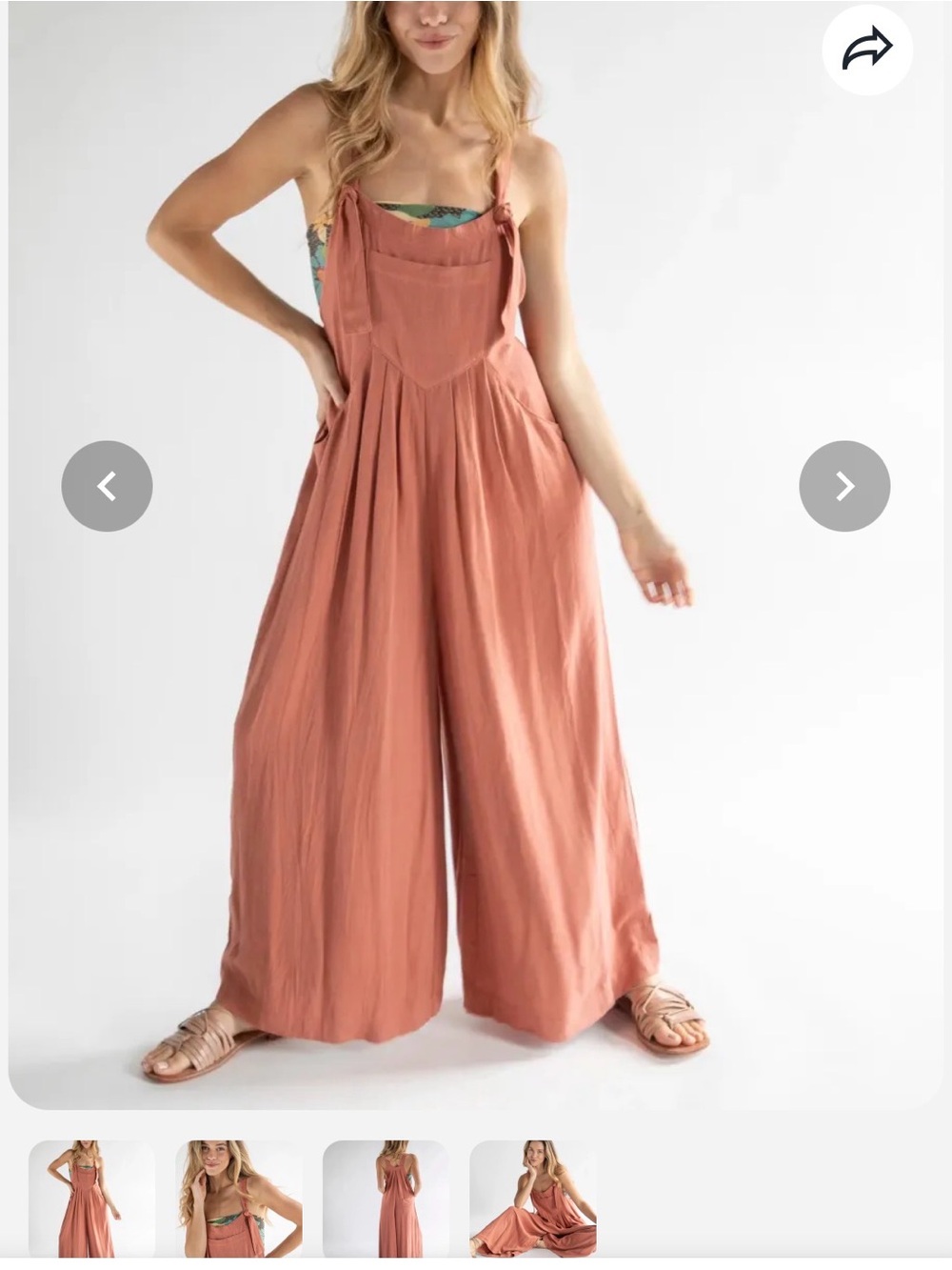 NATURAL LIFE Carrington Wide-Leg Jumpsuit